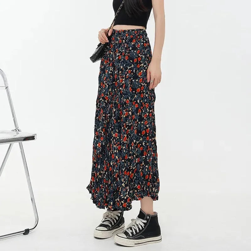Dressbetty - Korean Print Long Skirt
