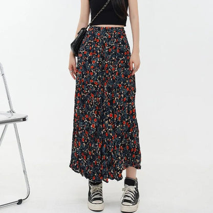 Dressbetty - Korean Print Long Skirt