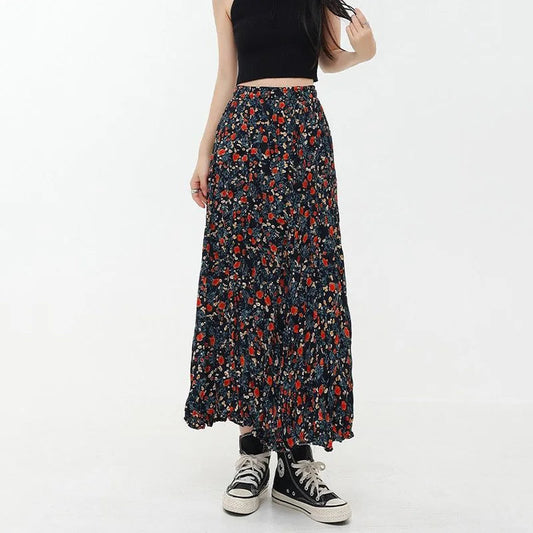 Dressbetty - Korean Print Long Skirt