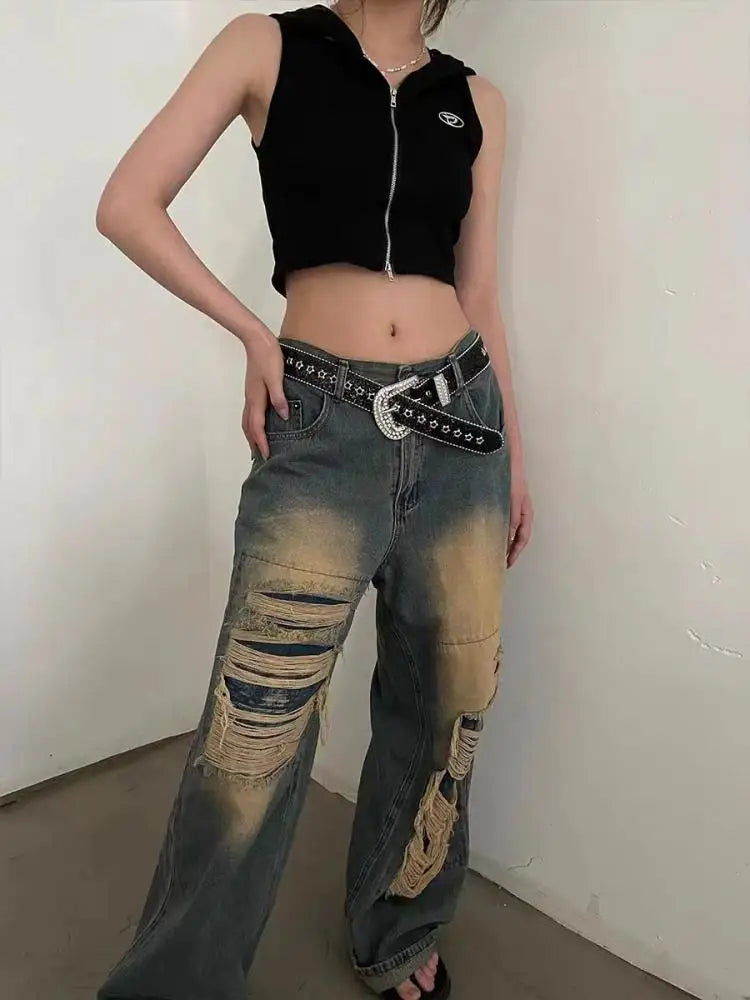 Loose Trend Denim Pants Jeans