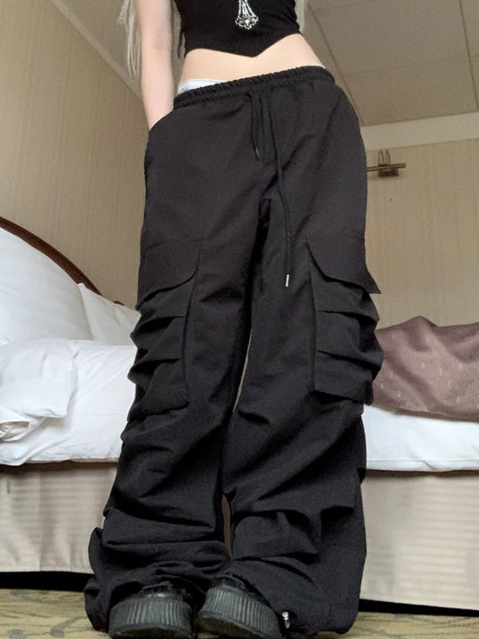 Baggy Low Waist Y2k Rockmore Parachute Sweatpants