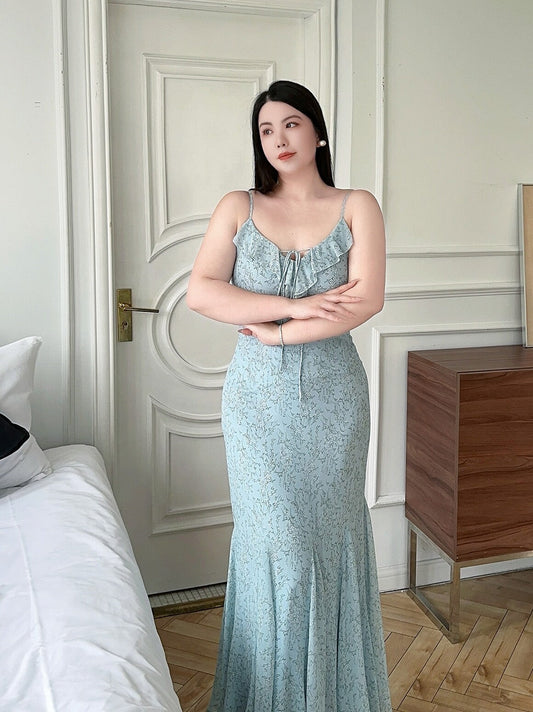 Romantic Mermaid Dress Plus-size No Cardigan