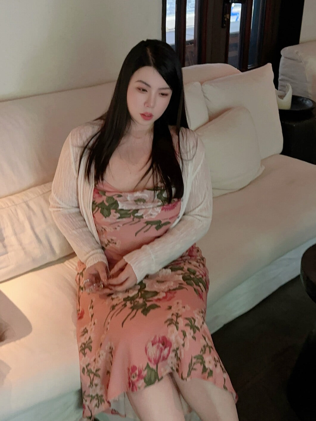 Rosy Romance Vacation Maxi Dress Plus-size