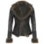 S Autumn New Clothes ��s Leather Coat Long Sleeve Spliced Faux Trim Button Slim Fit Coat