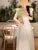 Midi Dresses for Summer New Square Collar High Waist Princess Party Dress A-line Vestido Mujer