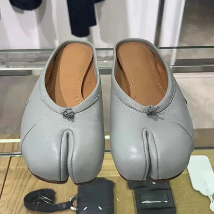 Brand Spring Summer New Ballet Flats Shoes for Split Toe Lazy Loafers Shoes Flats Mules Dress Shoes