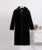 Mixed Color Patchwork Faux Mink Fur Winter Coat Jacket Fluffy Lapel Collar Brand Long Overcoats