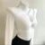 See Through Cardigans Long Sleeve Mesh Lace Up Crop Tops Short Cardigans