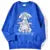 Harajuku Anime Girl Design Sweatshirts Couples Kawaii Hoodie Comfortable Creative Top All-match Comfortable