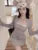 Knitted Suit 3 Piece Set Woman Y2k Cropped Patchwork Vest + Slim Cardigan + Mini Pleated Skirt Autumn Korean Outfits