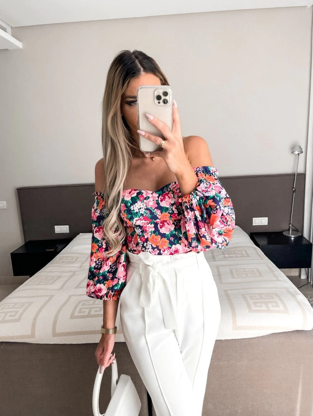 Top Summer Off Shoulder Blouses Holiday Slash Neck Tops