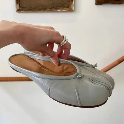 Brand Spring Summer New Ballet Flats Shoes for Split Toe Lazy Loafers Shoes Flats Mules Dress Shoes