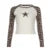 Leopard Patchwork ��s Long Sleeve T-shirts O-neck Start Leopard Prints Top Tees Autumn New ��s Clothes