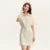 Dress Turn-down Collar Stylish and Summer New Simple and Sweet Waist-cinching Short Skirt