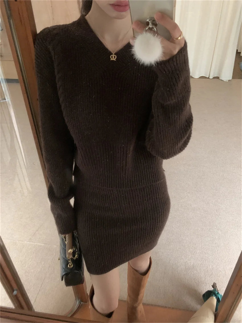 Minimalist Pullovers Sweaters Gentle Spring Slim Knitted Daily Office Lady