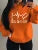 Faith Hope Love Letter Graphic Hoody Street Loose Sweatshirt Autumn Fleece Hooded Hip Hop O-neck Clothing Female