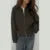 Knit Zipper Cardigan for Loose O Neck Long Sleeve Sweater Top Female Fall Winter All-matching Knitwear