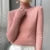 Sweater Half Turtleneck Knitted Pullovers Harajuku Korean Thick Knitwear Autumn Winter Slim Jumpers