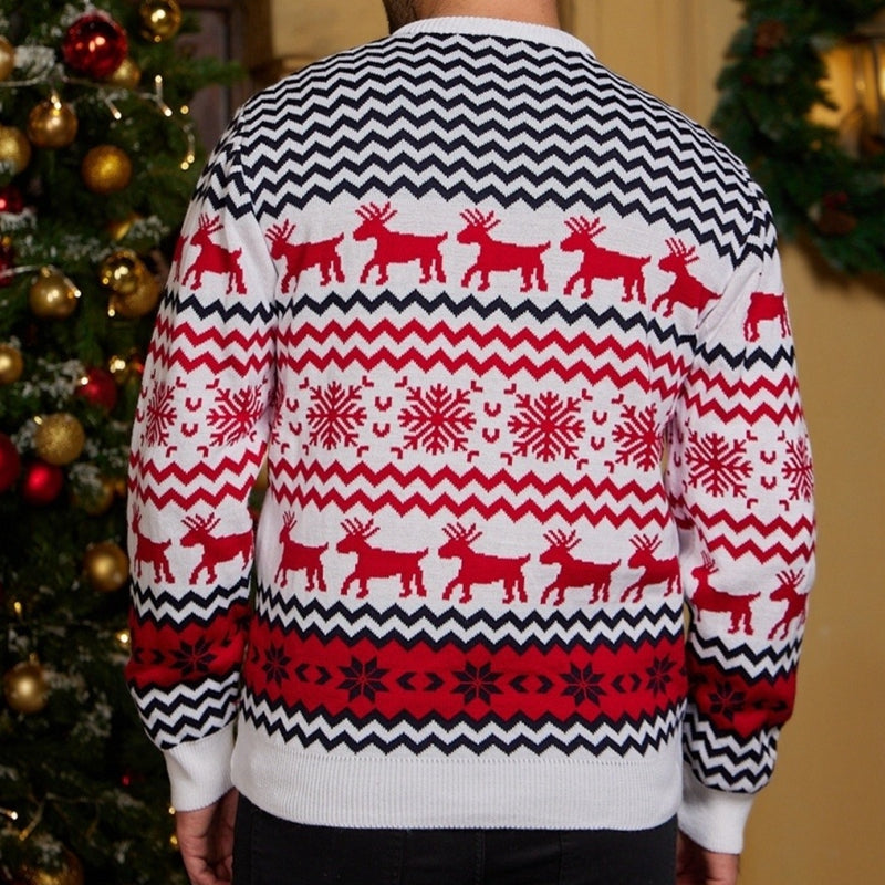 Couple Matching Sweaters Christmas Family Couples Jumpers Warm Thick