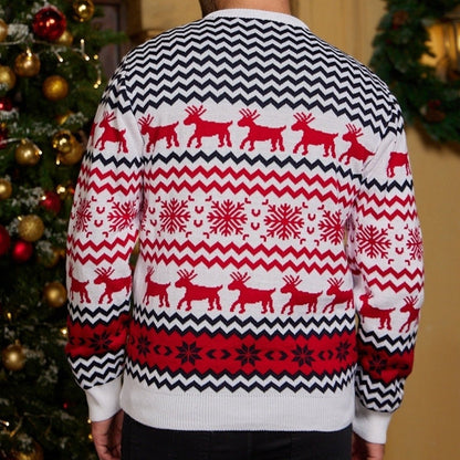 Couple Matching Sweaters Christmas Family Couples Jumpers Warm Thick