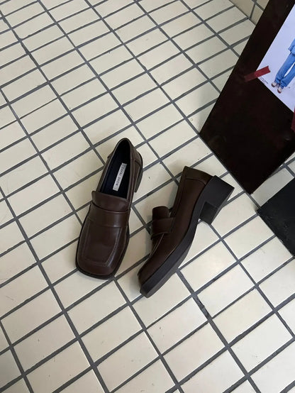 Size 3440 Pu Autumn Real Leather Loafers Spring Flats Shoes Low Heels Office Lady Daily Dress