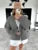 Female Autumn Commute Outwear Pocket V-neck Long Sleeve Patchwork Cropped Coat Jacket New