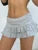 Gray Basic Lining Shorts Skirts Pink Sweet Y2k