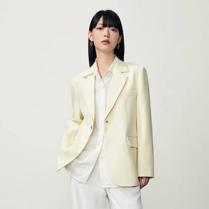 Jacket Autumn New Mid-length Color Commuter All-match Suit Sweater for