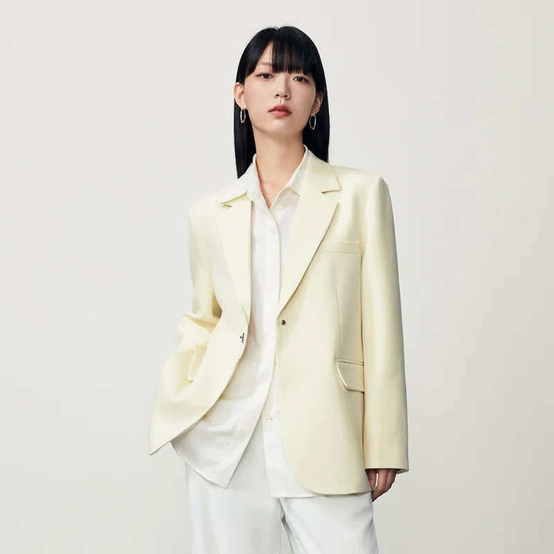 Jacket Autumn New Mid-length Color Commuter All-match Suit Sweater for