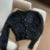 Cropped Mohair Knitted Cardigan V Neck Sweater Coat Korean Black White Knitwear Slim Jumpers New