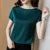 Office Lady Tops Summer Short Sleeve O-neck Blouses Satin Blouse Shirts Simple Loose Shirt Blusas Df4904