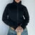Pocket Sweatshirt Color Zipper Crop Jacket Autumn Outfits Turtleneck Y2k Coat