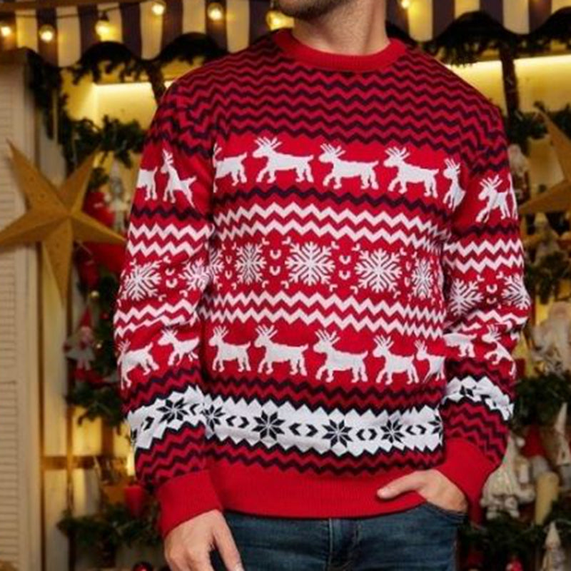 Couple Matching Sweaters Christmas Family Couples Jumpers Warm Thick