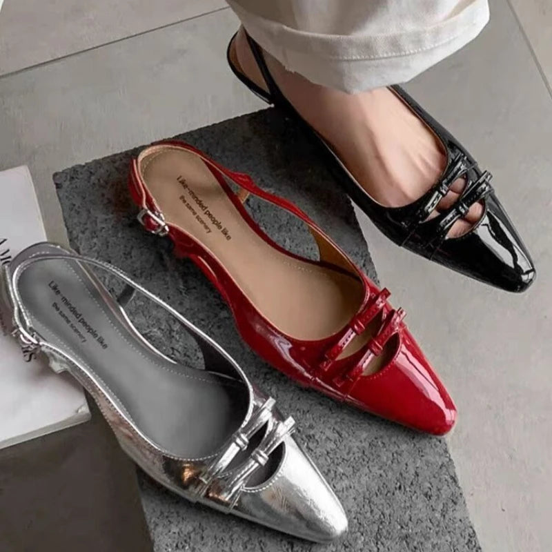 Designer Summer Cover Toe Sandals Butterflyknot Dress Shoes Low Heel Stripper Party Sandalias