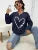 The Great Love at the Edge of Butterflies Design Sweatshirt Female Fleece Crewneck Hooded Street Autumn Pullover New Sportswear