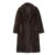 Winter Faux Mink Fur Coat Iconic Brand Long Outerwear Jacket Crystal Hooks Street Style Warm Overcoat
