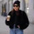 Iconic Street Week Brand Gardient Cropped Faux Fur Coat Winter Hot Cool Fluffy Short Fur Jacket