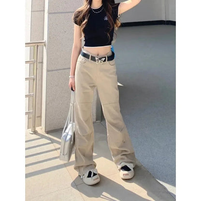 Cargo Pants Y2k Wide Leg Korean Trousers Summer High Waist Harajuku New Pantalones