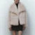 Ins Blogger Brand Fake Fox Fur Jacket Coat Winter Design Big Collar Fur Coats Cool Overcoat