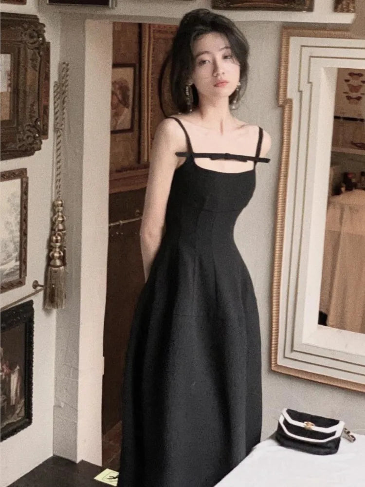 Evening Party Y2k Mini Dresses New Summer Spaghetti Strap One Piece Midi Dress Korean White Clothes Mujer