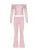 Skinny Ruched Off Shoulder Long Sleeve Tee Shirt and Flared Pants 2 Pieces Sets