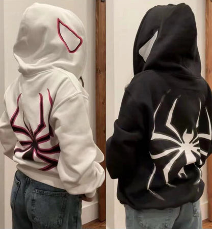 Y2k European Halloween Personalized ’s Hoodies and Hoodies Couples Large Spider Woman