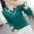 Autumn Winter Style Knitted Pullover Tops Lady V-neck Knitted Pullover Sweater Df4922