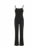 Black Sleeveless Skinny Flared Jumpsuits Lace Trim Tie Bow Sweet Y2k Slip Rompers