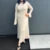 Ribbed Knit Full Sleeve Maxi Dress Crew Neck Bodycon Pencil Long Dress Tie Waist Dress 90s