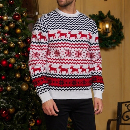 Couple Matching Sweaters Christmas Family Couples Jumpers Warm Thick
