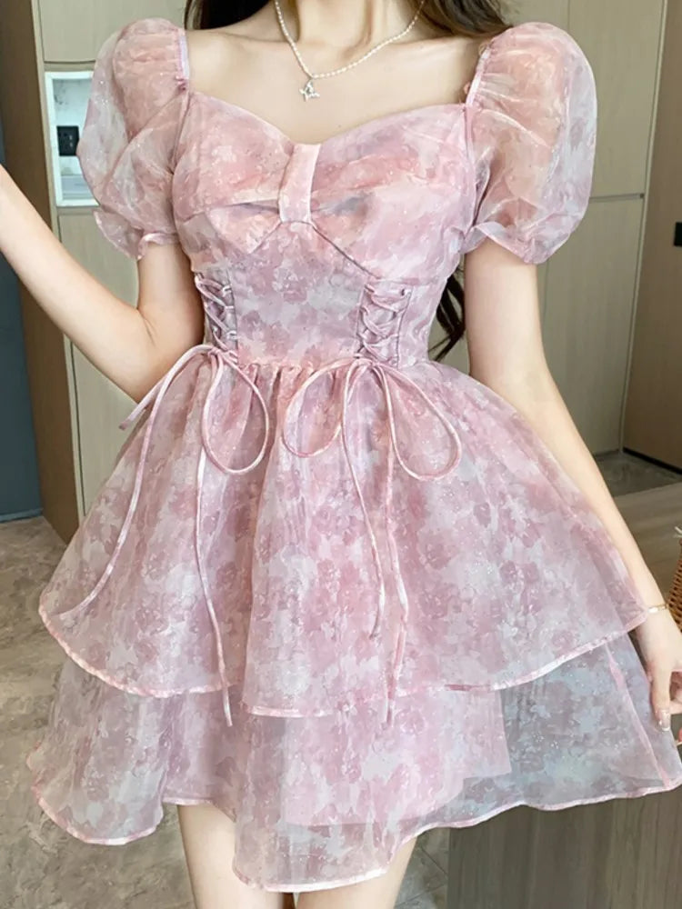 Spring Summer Mini Dress Party Beach Holiday Clothes Female Vestidos Robe