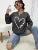 The Great Love at the Edge of Butterflies Design Sweatshirt Female Fleece Crewneck Hooded Street Autumn Pullover New Sportswear