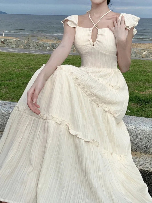 Summer Midi Dress Aline Beach Holiday Party Clothes Female Long Robe Vestidos Clothes New