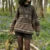 Graphic Striped Print Loose Pullovers Y2k Fairycore Grunge Knitted Sweaters Autumn Long Sleeve Aesthetic Retro Knitwear